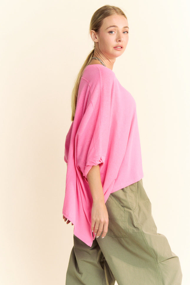 Velair Tee — Azalea Pink side