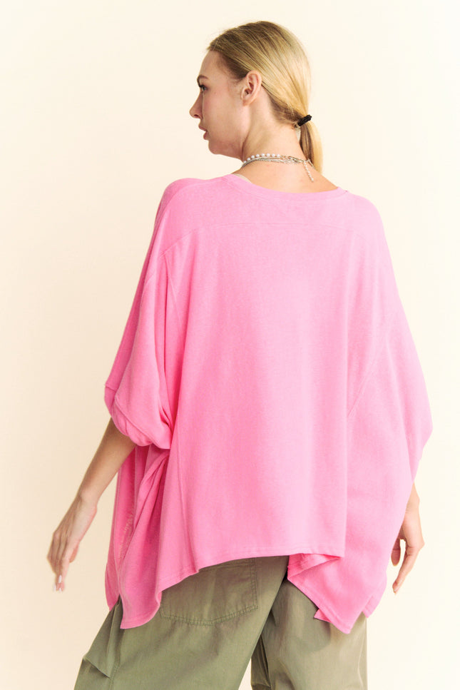 Velair Tee — Azalea Pink back