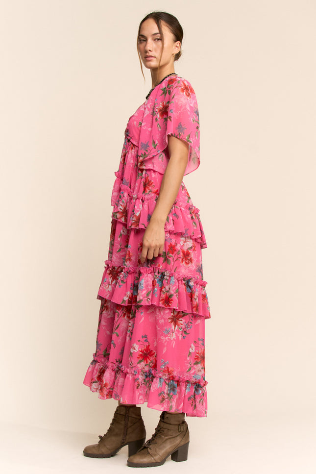 Lacuna dress — Orchid Pink side