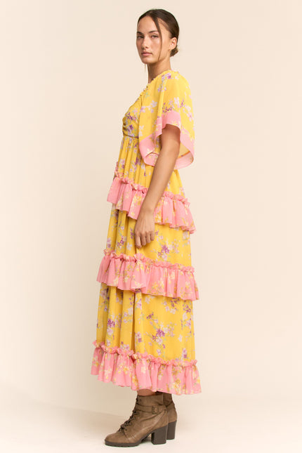 Viretta dress — Yellow side
