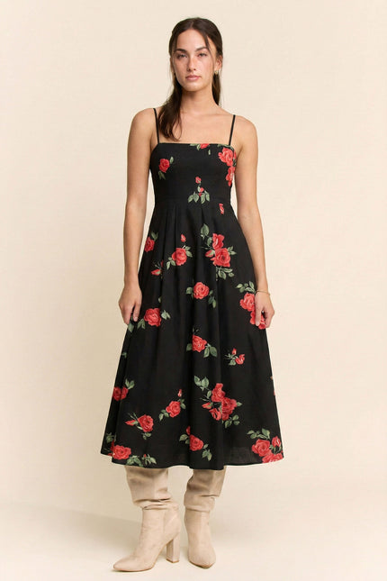 Rosenda Dress — Black front