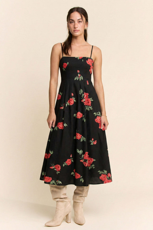 Rosenda Dress — Black front