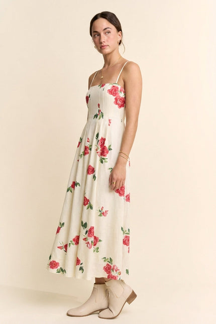 Rosenda Dress — Cream side