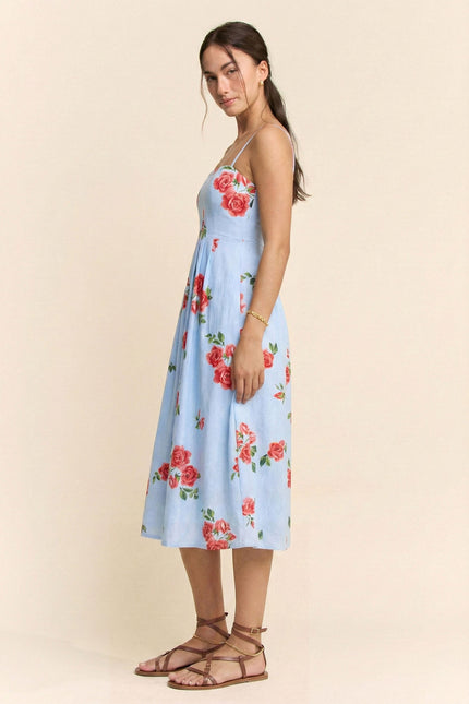 Rosenda Dress — Lt Blue side