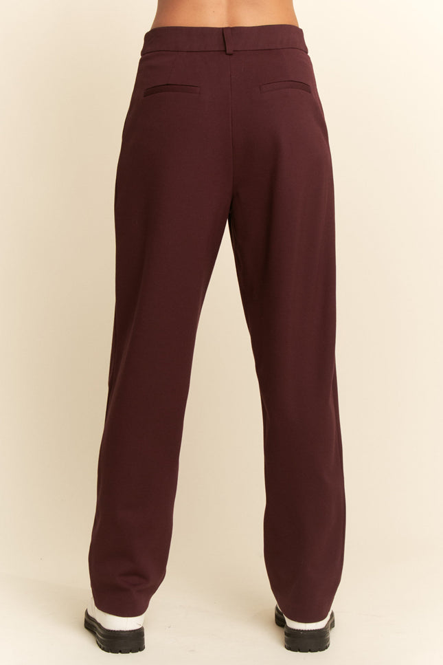 Vienne Pants — Burgundy back