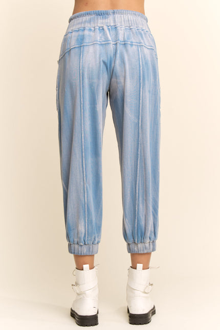 Lacquered pants — Slate Blue back