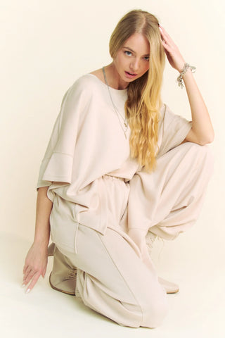Everveil Set – Oversized Boxy Top & Jogger Pants