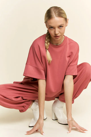 Everveil Set – Oversized Boxy Top & Jogger Pants