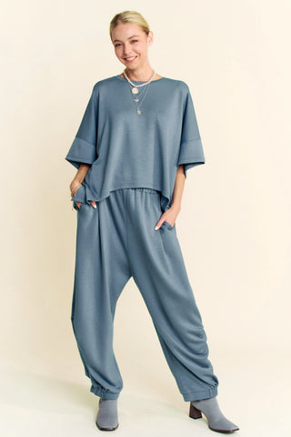 Everveil Set – Oversized Boxy Top & Jogger Pants