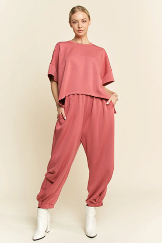 Everveil Set – Oversized Boxy Top & Jogger Pants