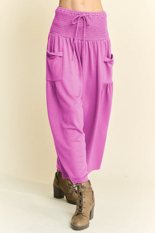Claywave Set – Smocked Ruffle Top & Wide-Leg Pants