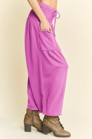 Claywave Set – Smocked Ruffle Top & Wide-Leg Pants