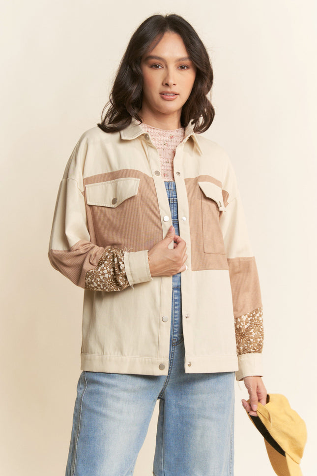 Vesperal Jacket — Beige Taupe front