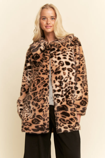 Vaurien Jacket — Mocha Leopard front