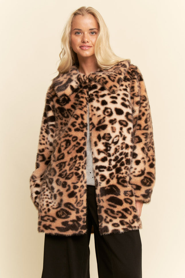 Vaurien Jacket — Mocha Leopard front