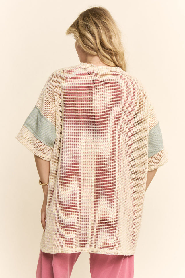 Pennant Jacket — Natural back
