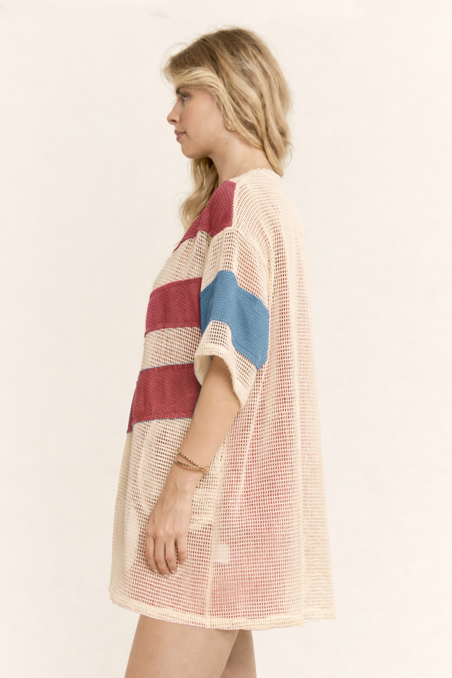 Pennant Jacket — Blue side