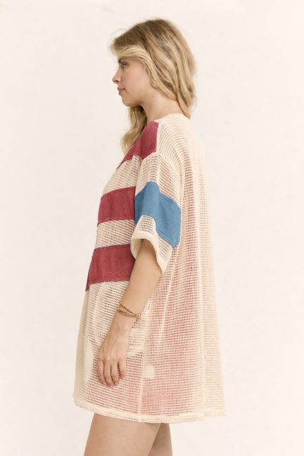 Pennant Jacket — Blue side