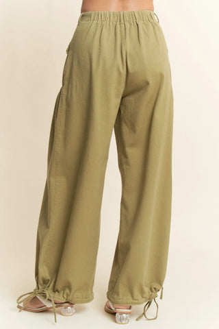 Sundrive Pants – Utility Pleat Wide-Leg Denim