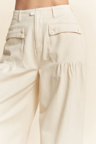 Sundrive Pants – Utility Pleat Wide-Leg Denim