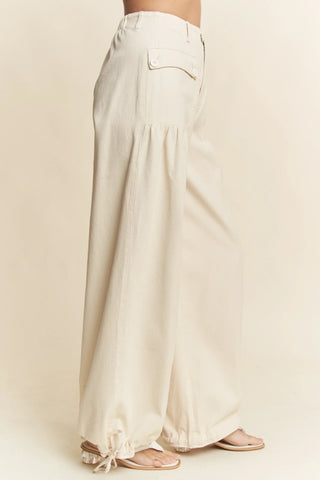 Sundrive Pants – Utility Pleat Wide-Leg Denim