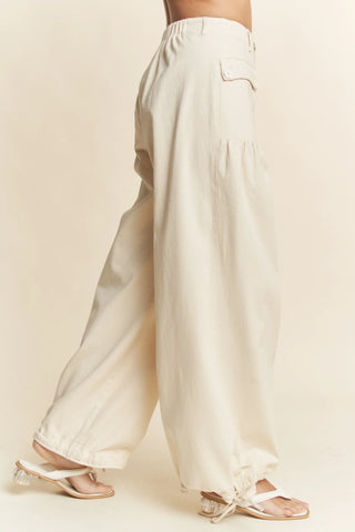 Sundrive Pants – Utility Pleat Wide-Leg Denim