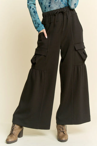 Palmshade Pants – Soft Cargo Ruffle Trousers