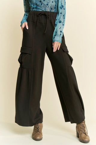 Palmshade Pants – Soft Cargo Ruffle Trousers
