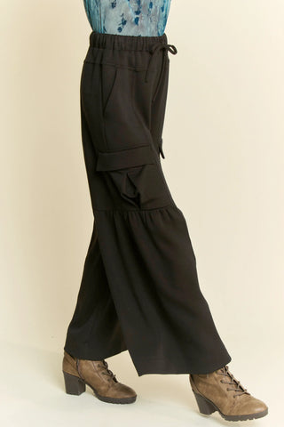 Palmshade Pants – Soft Cargo Ruffle Trousers