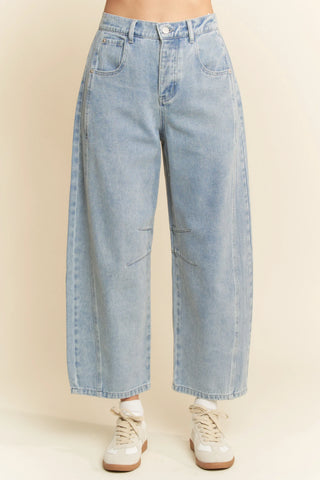 Duskline Jeans – Washed Black Wide-Leg Denim
