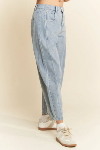 Duskline Jeans – Washed Black Wide-Leg Denim