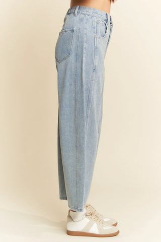 Duskline Jeans – Washed Black Wide-Leg Denim