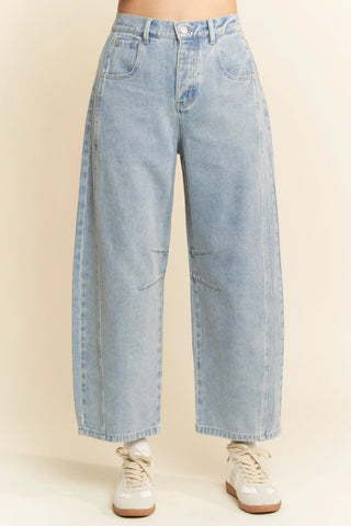 Duskline Jeans – Washed Black Wide-Leg Denim