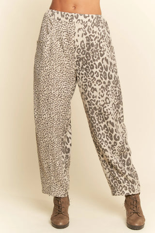 Savara Pants – Dual Leopard Tapered Trousers