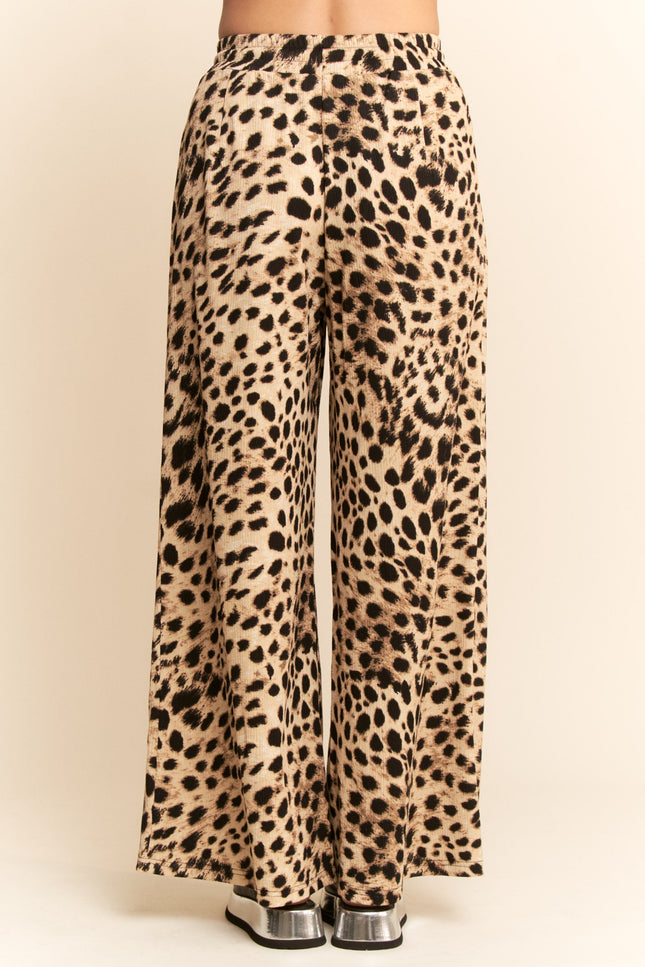 Marceau Pants — Leopard/taupe back