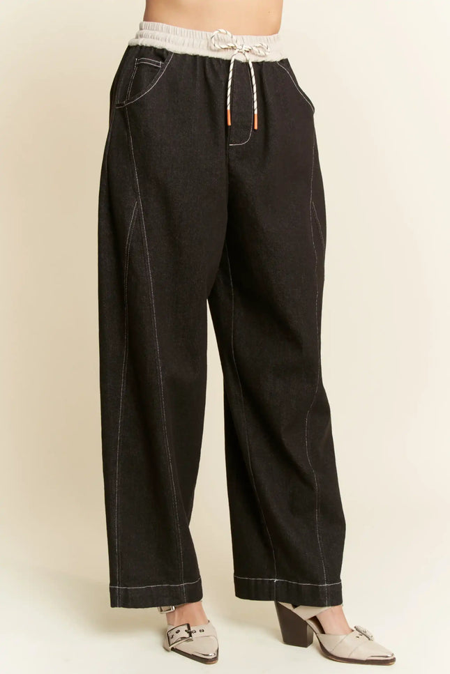 Gridwalk Pants – Contrast Stitch Denim Pants