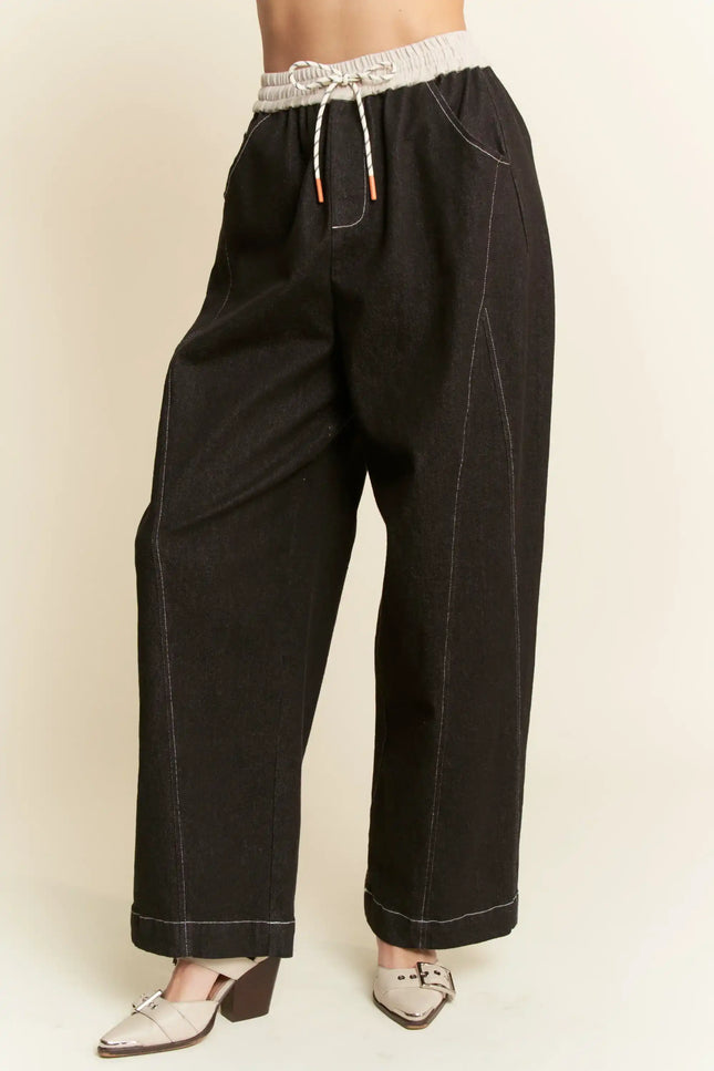 Gridwalk Pants – Contrast Stitch Denim Pants