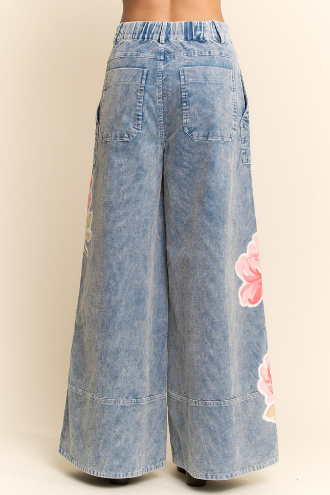 Roselle Jeans — Washed Blue back