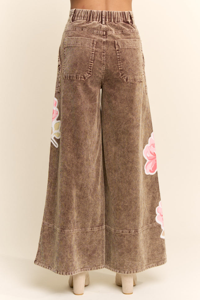Roselle Jeans — Washed Brown back