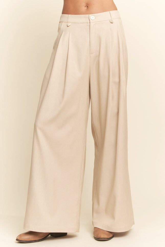 Vallauris Pants — Lt.taupe front