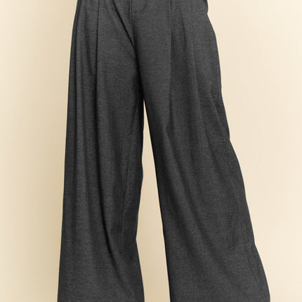 Vallauris Pants — Charcoal front