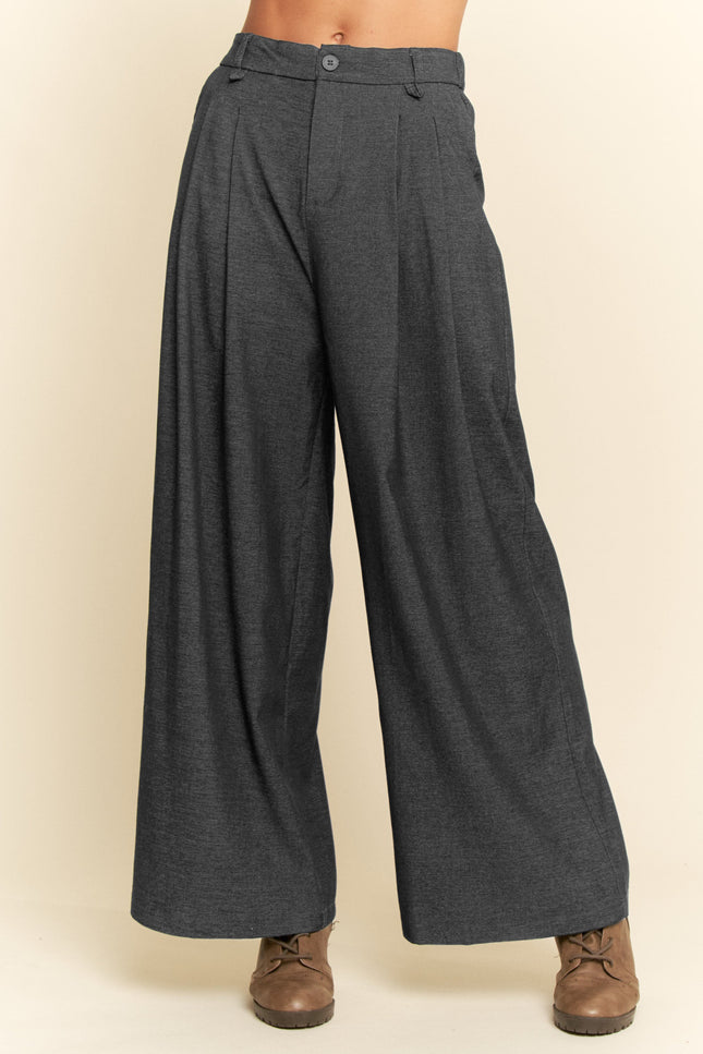 Vallauris Pants — Charcoal front