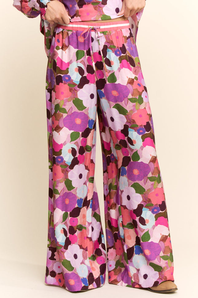 Pomelia Pants — Berry Pink front