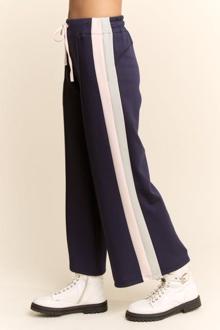 Verlain Pants — Navy Mint side