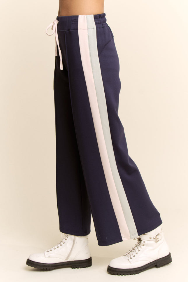 Verlain Pants — Navy Mint side