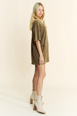 Oversized T-Shirt Romper – Relaxed Fit Pocket One Piece