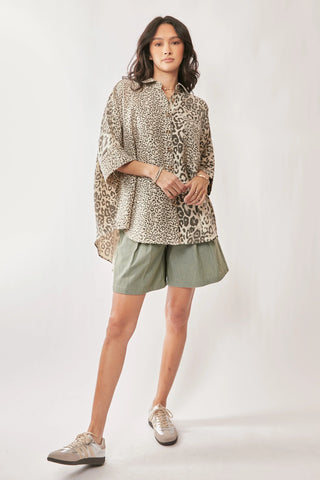 Pardus Shirt - Oversized Leopard Button-Down Shirt