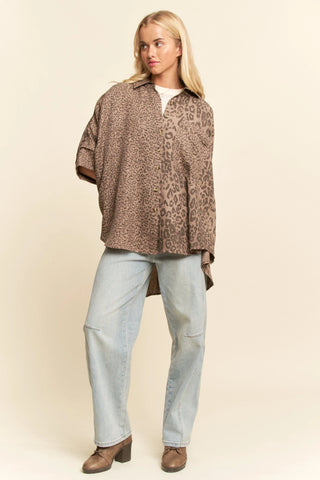 Pardus Shirt - Oversized Leopard Button-Down Shirt