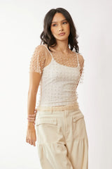 Lyra Mesh Top