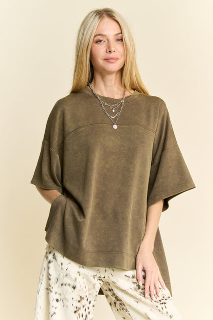 Vant Top — Olive front